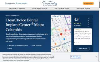 ClearChoice Dental Implant Center of Columbia website