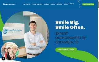 Carroll Orthodontics of Downtown Columbia website