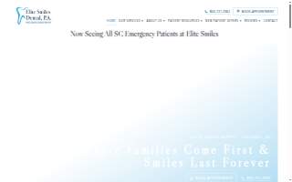 Elite Smiles Dental website