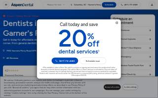Aspen Dental - Columbia, SC - Garner's Ferry website