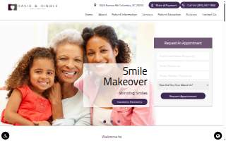 Davis & Dingle Family Dentistry website