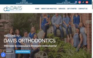Davis Orthodontics of Irmo website