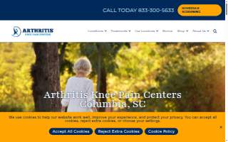 Arthritis Knee Pain Centers Columbia website