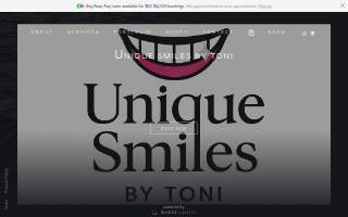Unique Smiles by Toni website