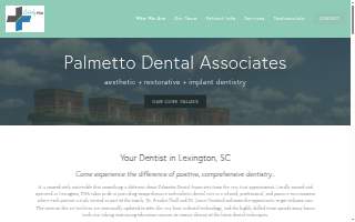 Palmetto Dental Associates Lexington website