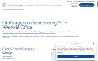 Carolinas Center for Oral & Facial Surgery of Spartanburg website