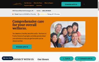 Family Dental of Lexington website