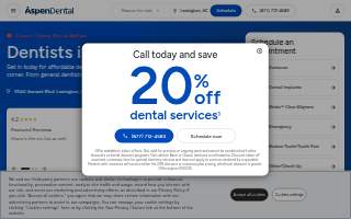 Aspen Dental - Lexington website