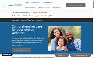 South Lake Family Dental website