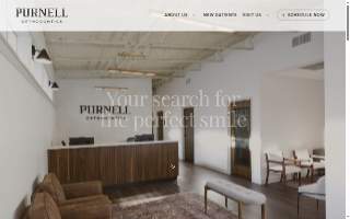 Purnell Orthodontics of Lexington website
