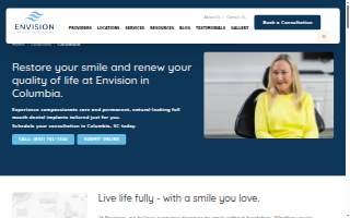 Envision Dental Implant Center of West Columbia website