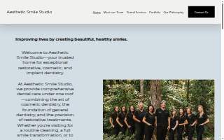 Aesthetic Smile Studio website