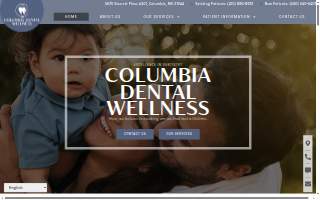 Columbia Dental Wellness website
