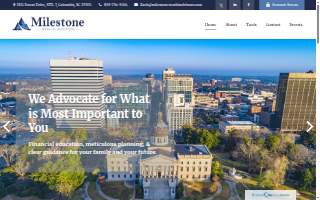 Milestone Wealth Advisors David Grookett/Zach Coggins website