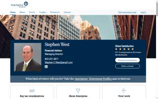 Stephen West - Financial Advisor, Ameriprise Financial Services, LLC website