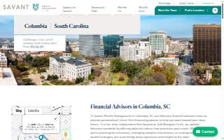 Savant Wealth Management of Columbia website