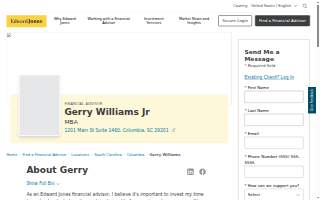 Edward Jones - Financial Advisor: Gerry Williams Jr website