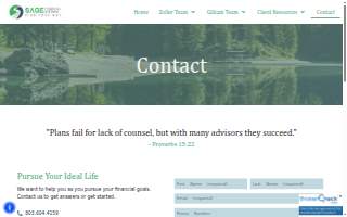 Sage Financial Systems website
