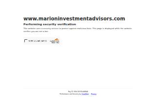 Marion Investment Advisors website