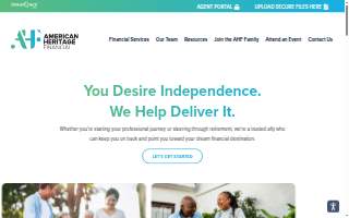 American Heritage Financial website