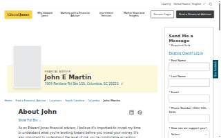 Edward Jones - Financial Advisor: John E Martin website