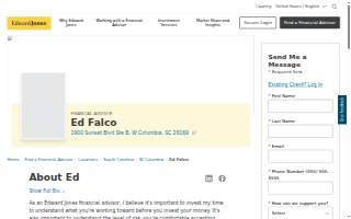 Edward Jones - Financial Advisor: Ed Falco website