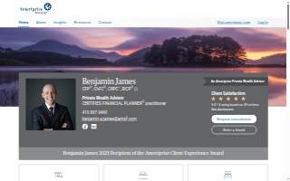 Benjamin James - Private Wealth Advisor, Ameriprise Financial Services, LLC website