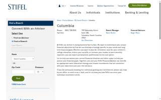 Stifel of Columbia website