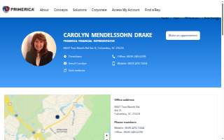 Carolyn Mendelssohn Drake: Primerica - Financial Services website