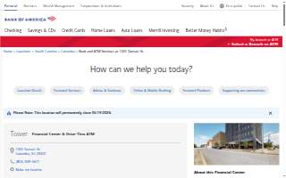 Bank of America (with Drive-thru ATM) website