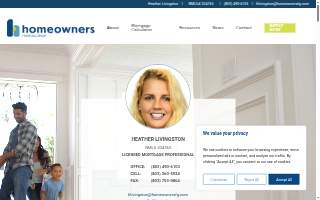 Heather Livingston at Homeowners Financial Group USA, LLC website