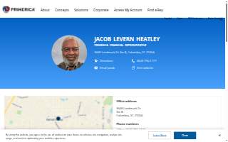 Jacob Levern Heatley: Primerica - Financial Services website