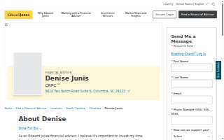 Edward Jones - Financial Advisor: Denise Junis, CRPC™ website
