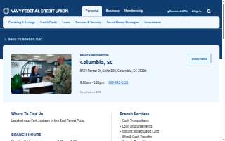 Navy Federal Credit Union of Columbia website