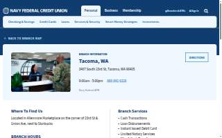 Navy Federal Credit Union of Tacoma website