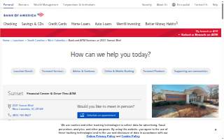 Bank of America (with Drive-thru ATM) website