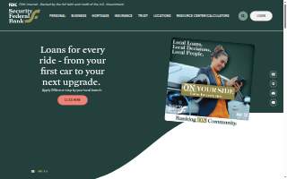 Security Federal Bank of West Columbia website