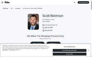 Scott Robinson at Rate (NMLS #1134956) website