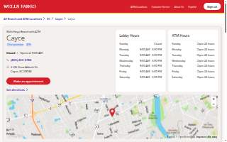 Wells Fargo Bank of Cayce website