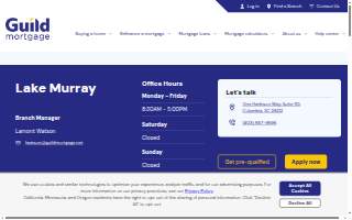 Guild Mortgage Company of Columbia website