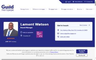 Guild Mortgage - Lamont Watson website