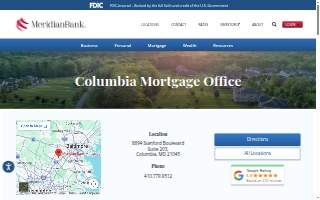 Meridian Bank Mortgage website