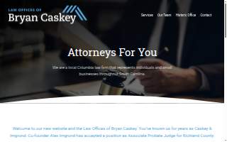 Law Offices of Bryan Caskey, LLC website