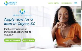 Heights Finance of Cayce website