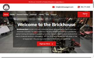 Brickhouse Gym website