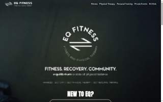 EQ Fitness and Physical Therapy website