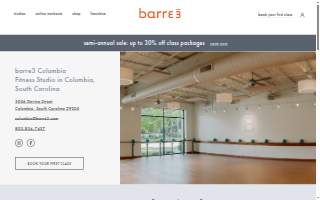barre3 of Columbia website