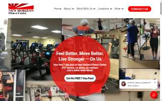 New Horizon Fitness Center website