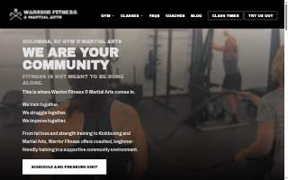 Warrior Fitness & Martial Arts website