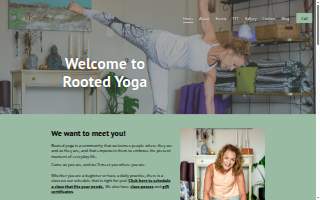 Rooted Yoga website